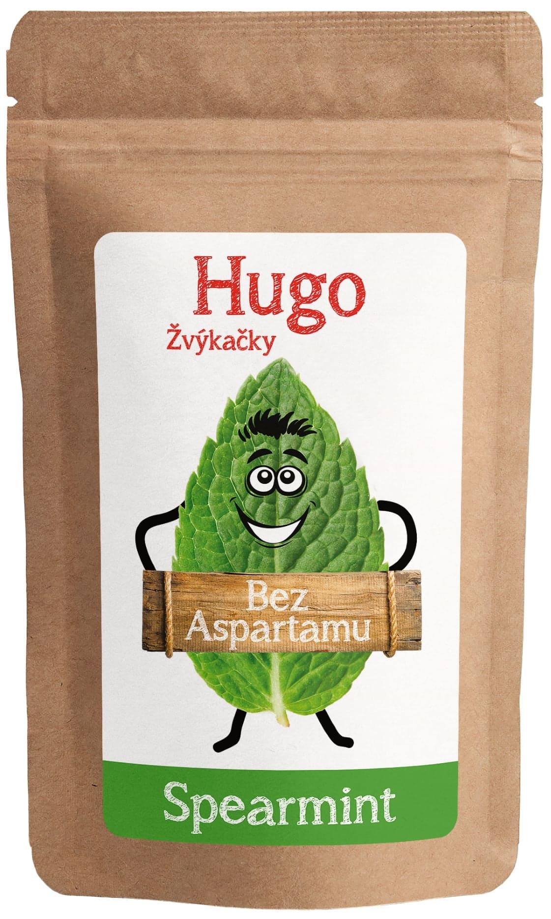 Hugo Žvýkačky bez aspartamu spearmint
