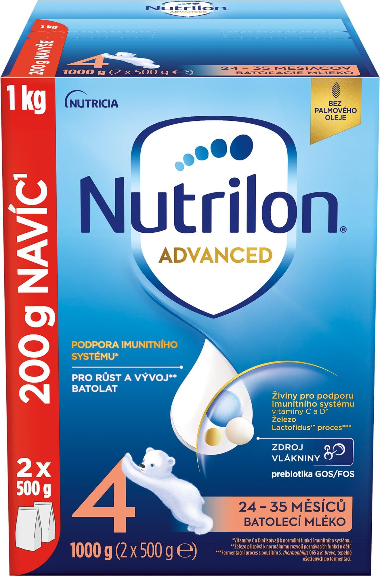 Nutrilon Advanced 4 batolecí mléko – duo balení
