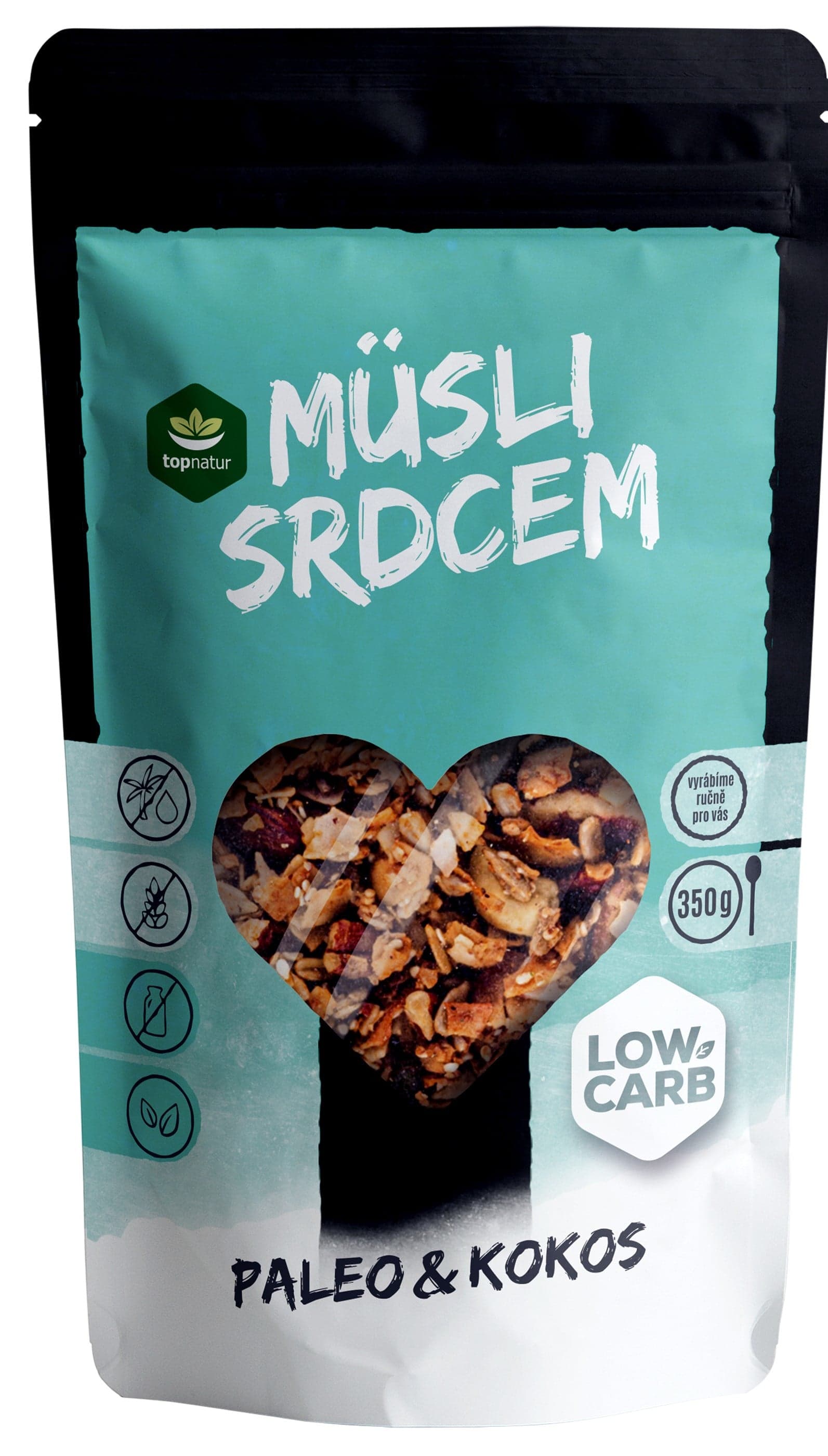 Topnatur Low Carb müsli srdcem