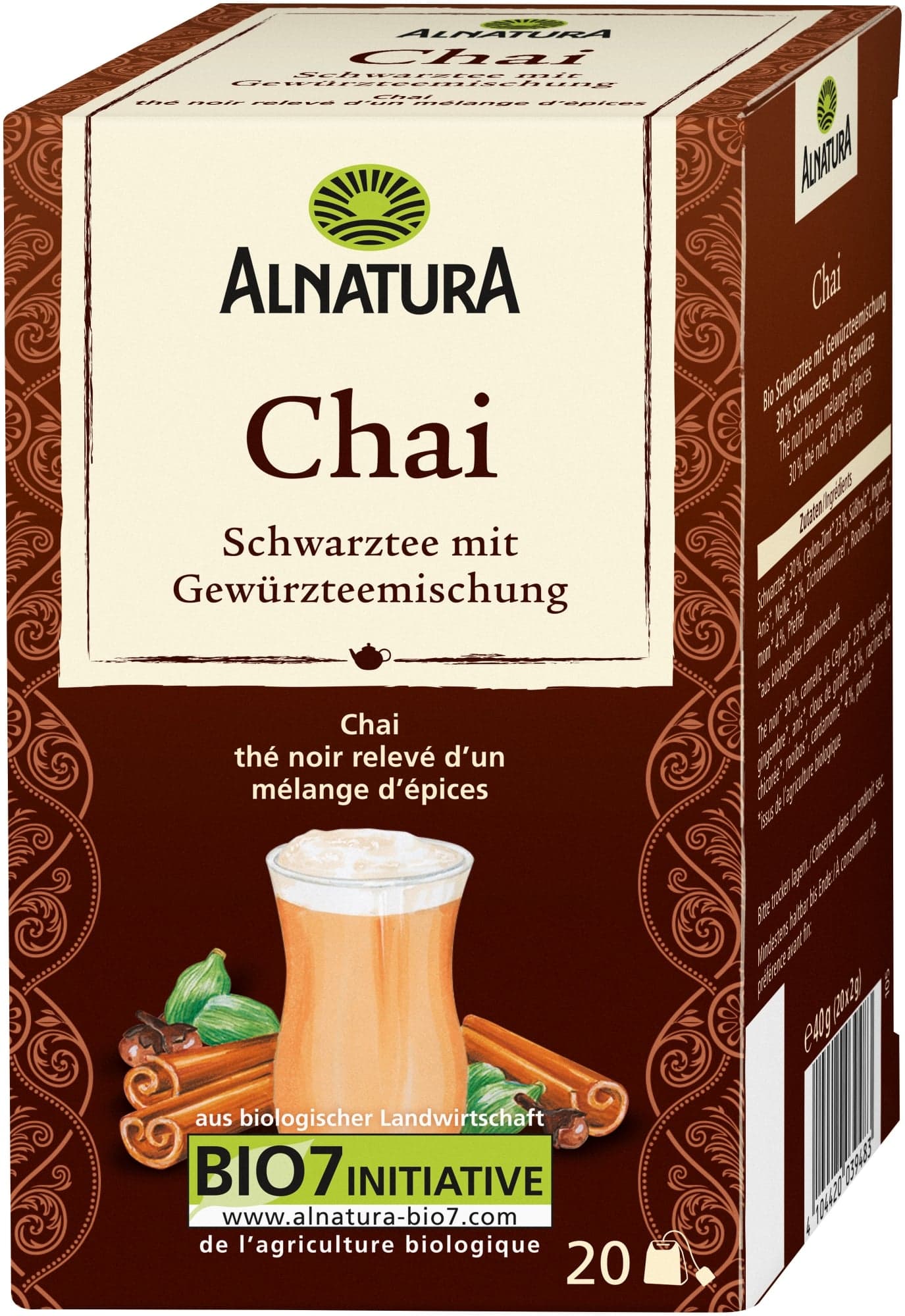 Alnatura BIO Chai-Tee směs černého čaje a koření