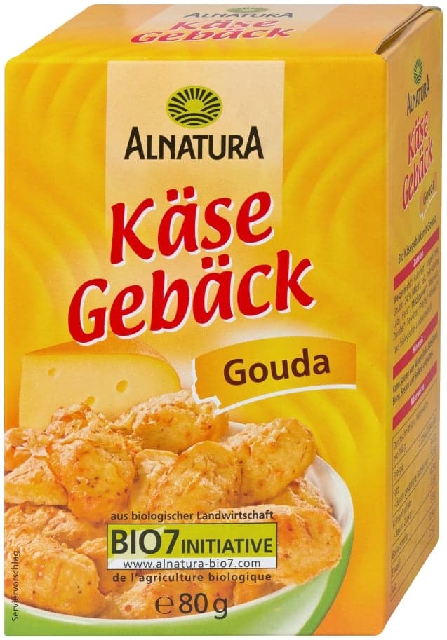 Alnatura BIO Sušenky se sýrem Gouda