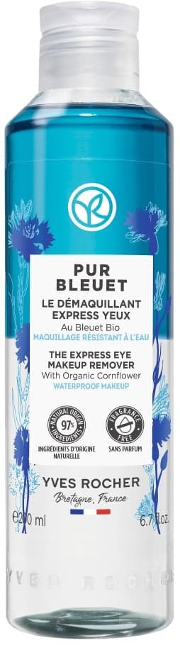 Yves Rocher Pur Bleuet Expresní odličovač na oči s chrpou