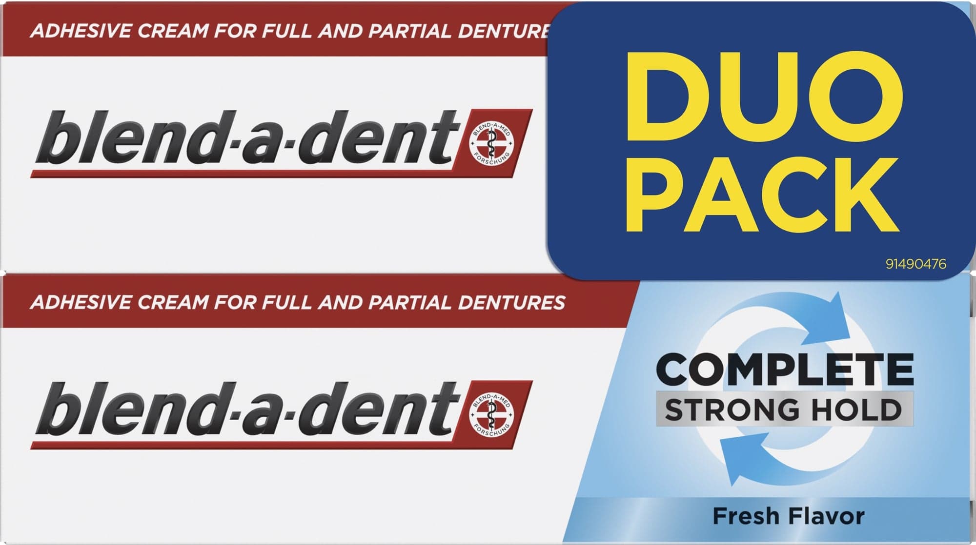 Blend-a-dent Complete Strong Hold fixační krém na zubní náhradu 2×47 g
