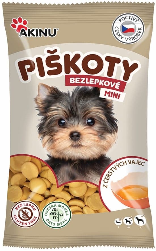 Akinu Bezlepkové mini piškoty pro psy