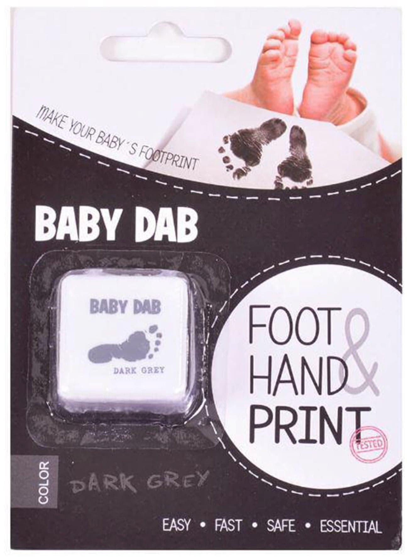 Baby Dab Barva na dětské otisky – šedá