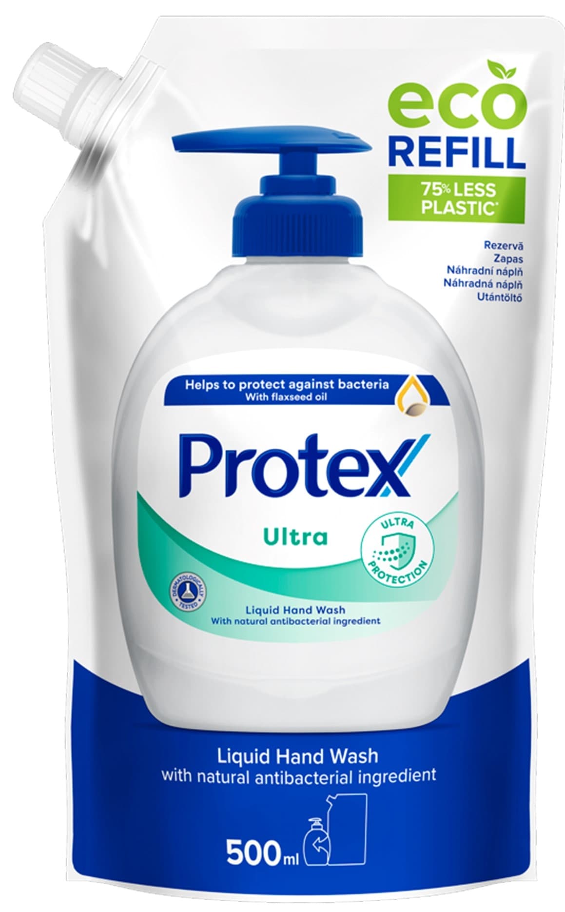 Protex Ultra Tekuté mýdlo s přirozenou antibakteriální ochranou – náhradní náplň