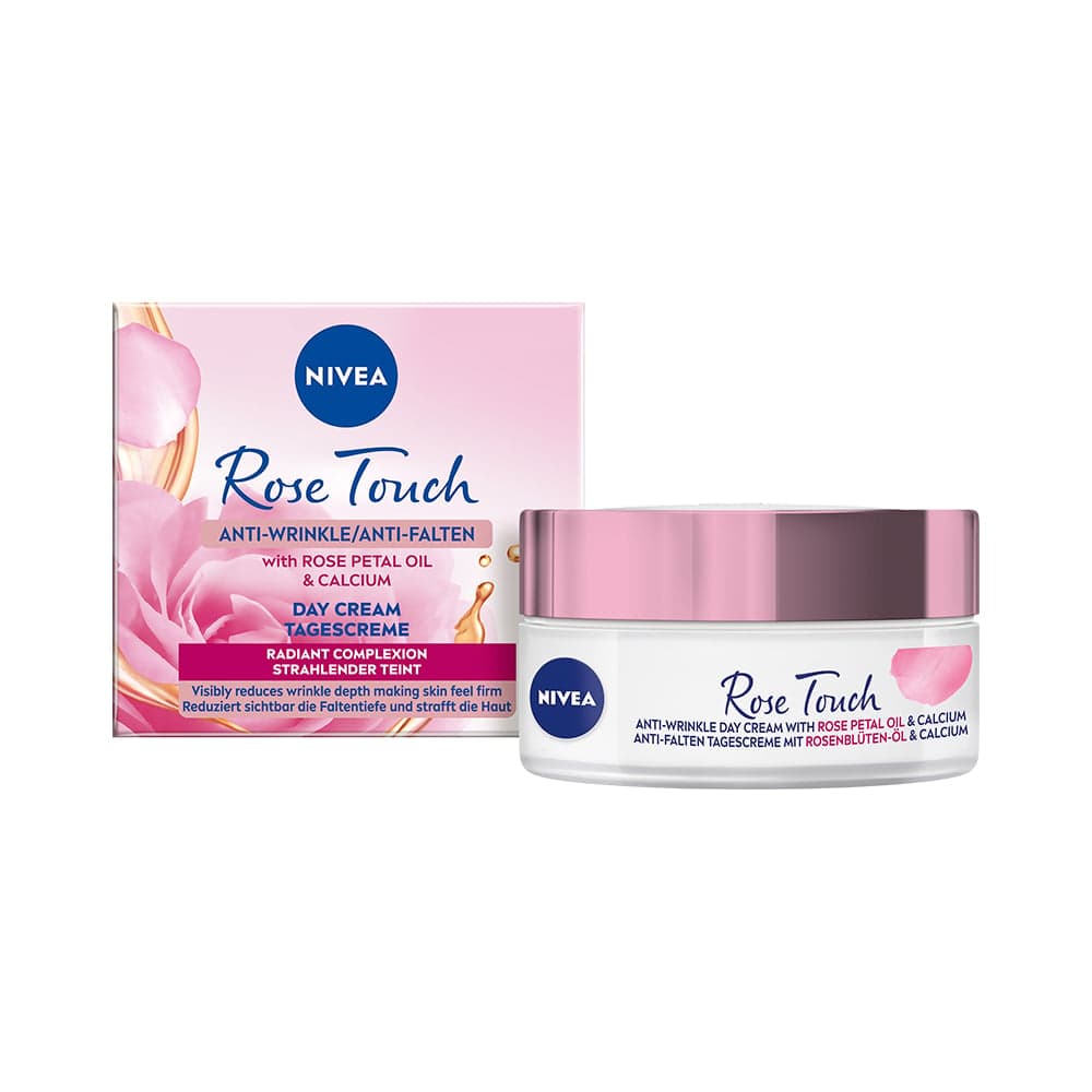 Nivea Rose Touch denní krém proti vráskám