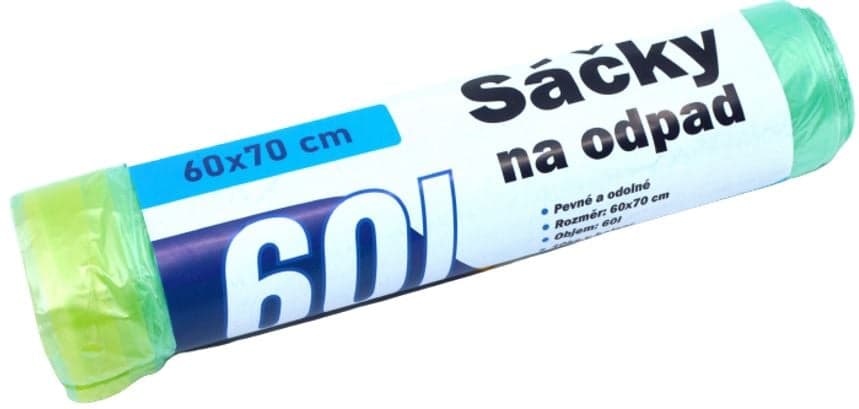 Sáčky na odpad se zatahovací páskou 60 l