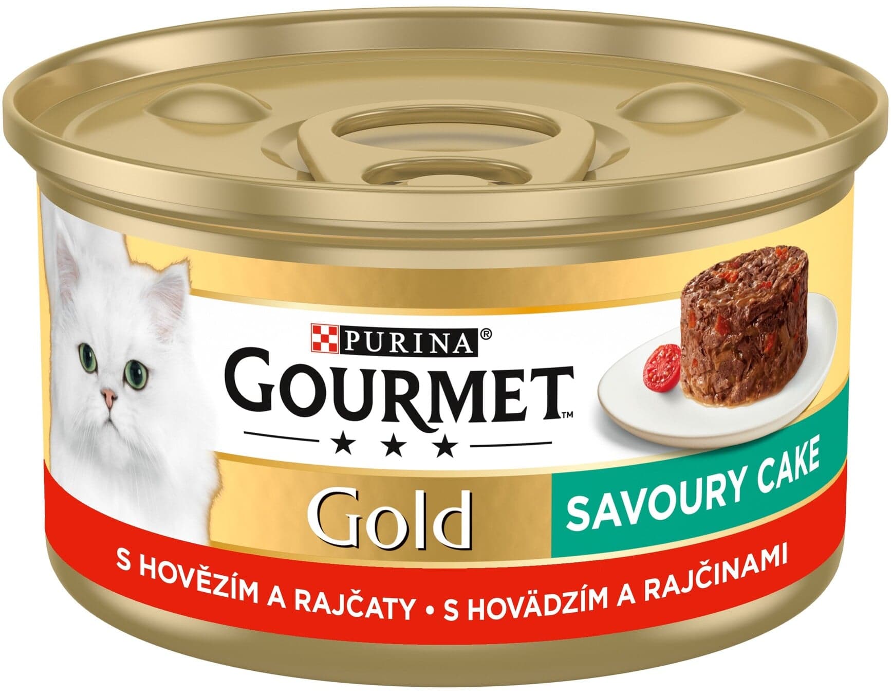 Gourmet Gold Savoury Cake konzerva pro kočky hovězí