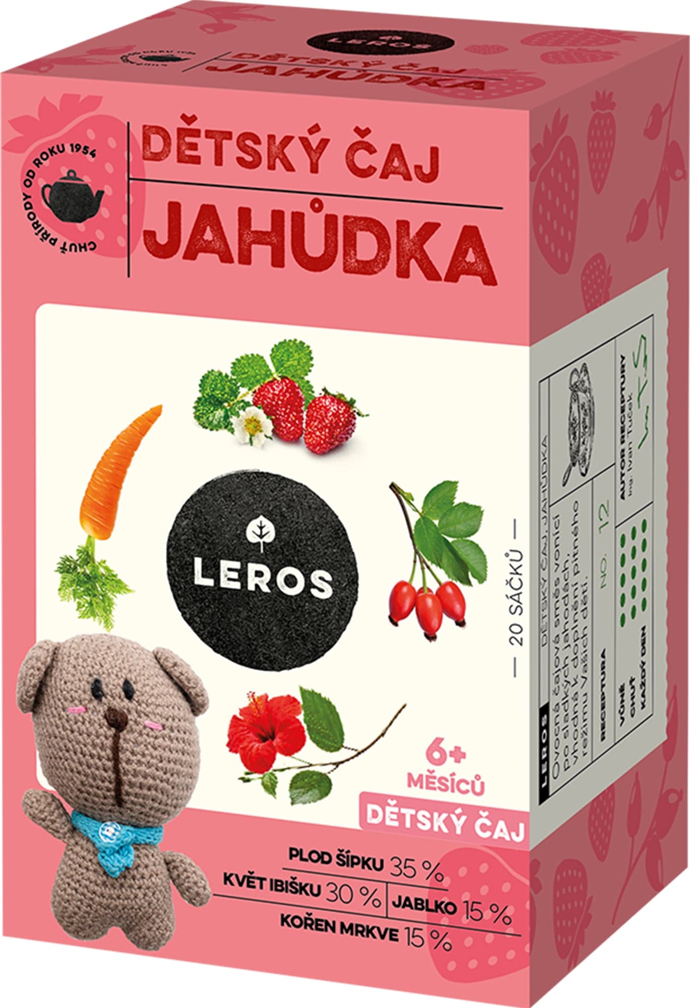 Leros Dětský čaj Jahůdka