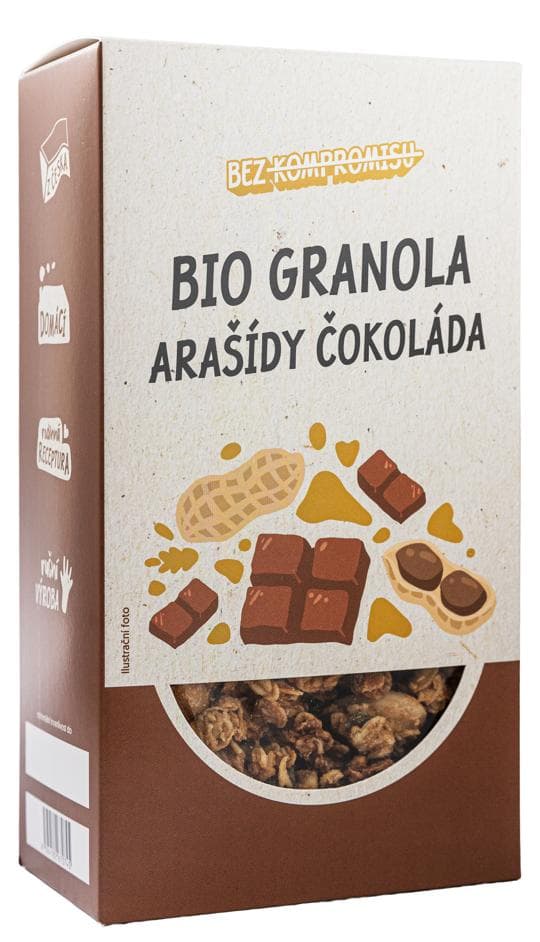BIO Granola čokoláda a arašídy