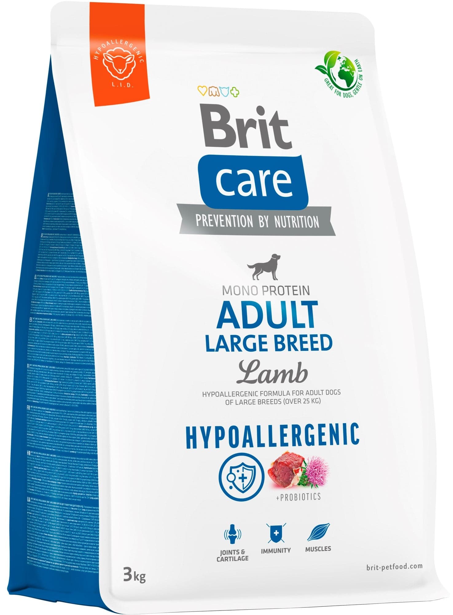 Brit Care Hypoallergenic Adult Large Breed Lamb pro psy
