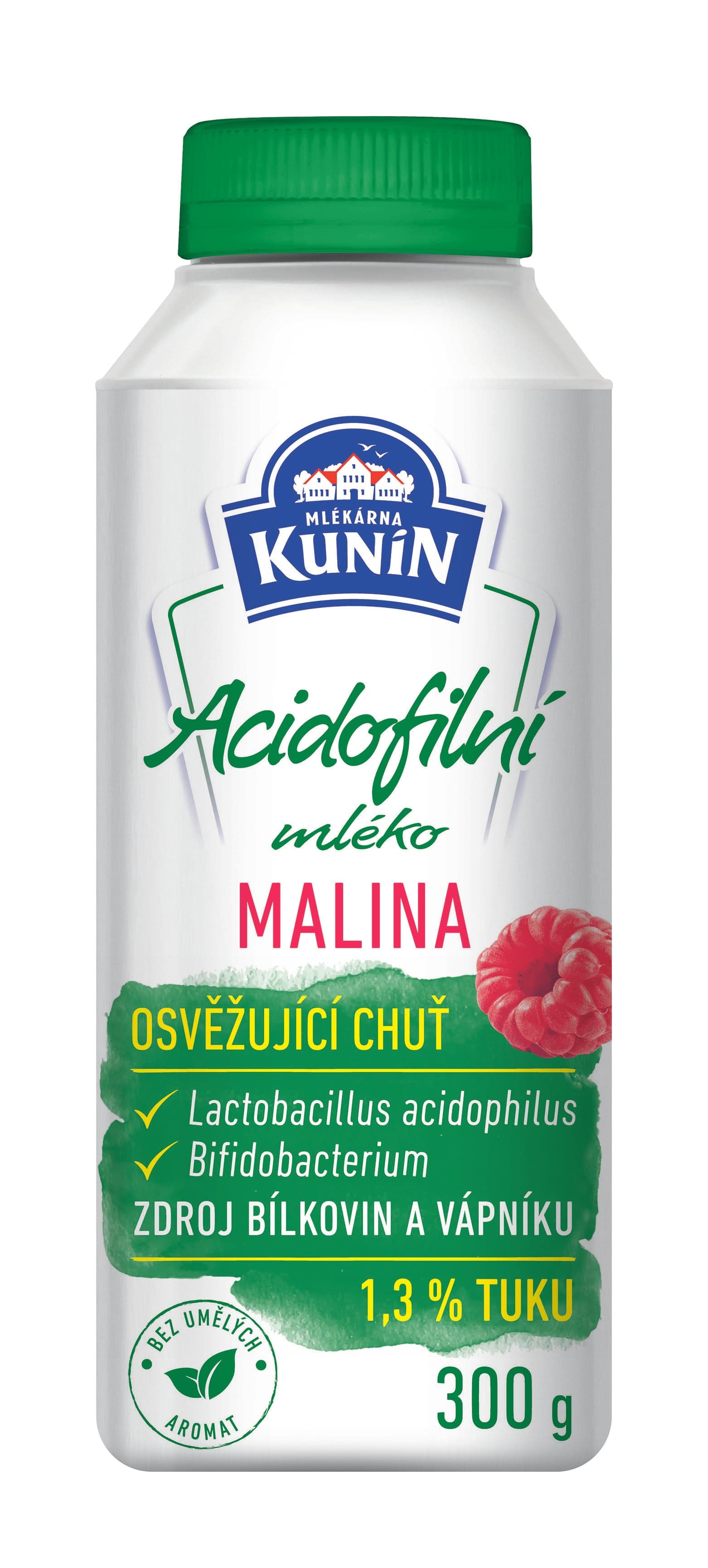 Mlékárna Kunín Acidofilní mléko malina