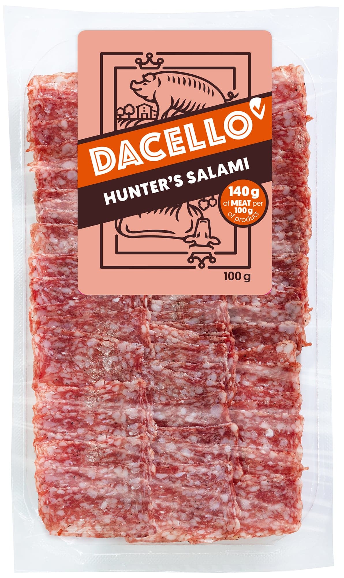 Dacello Lovecký salám krájený