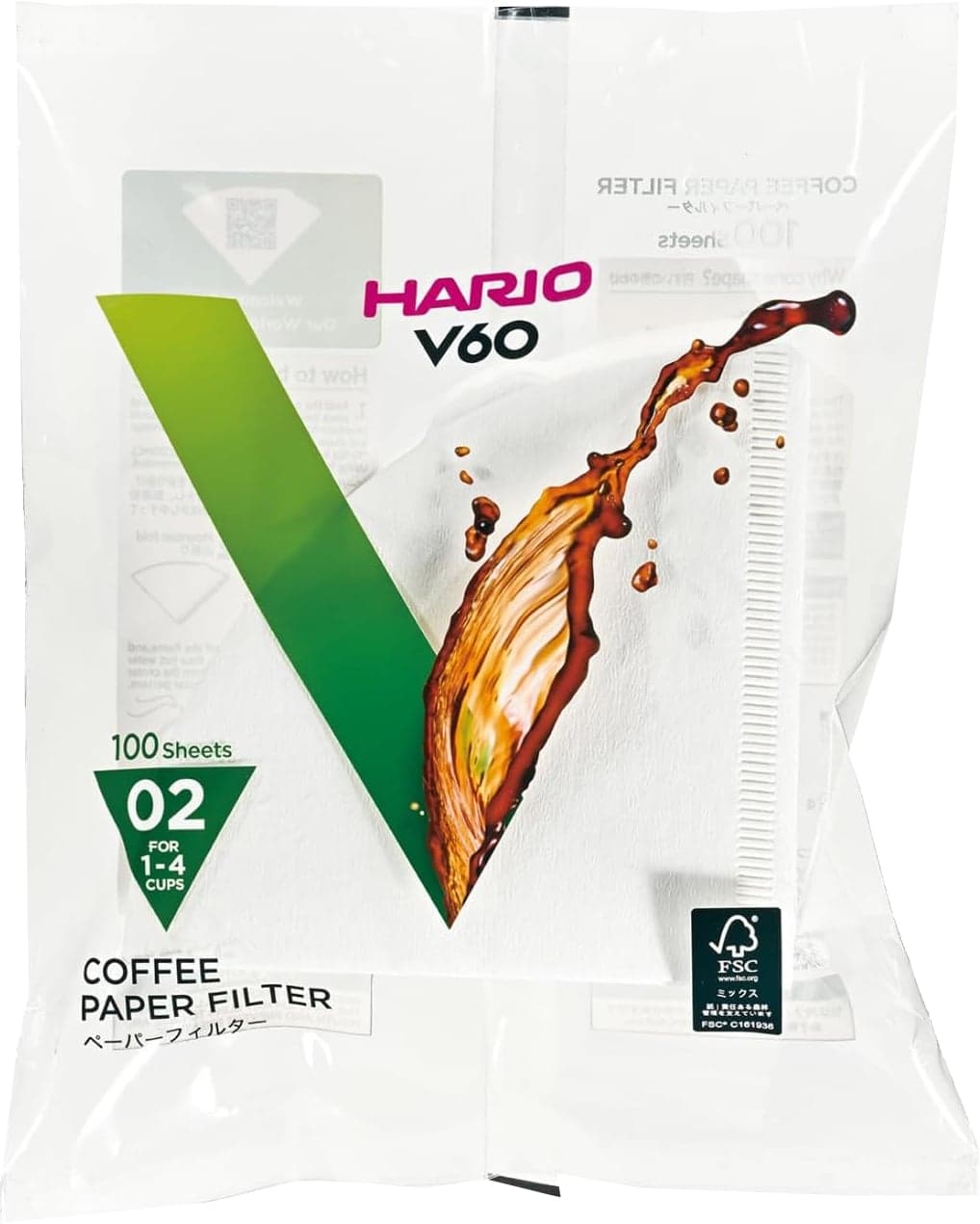 Hario Papírové filtry V60-02 bělené