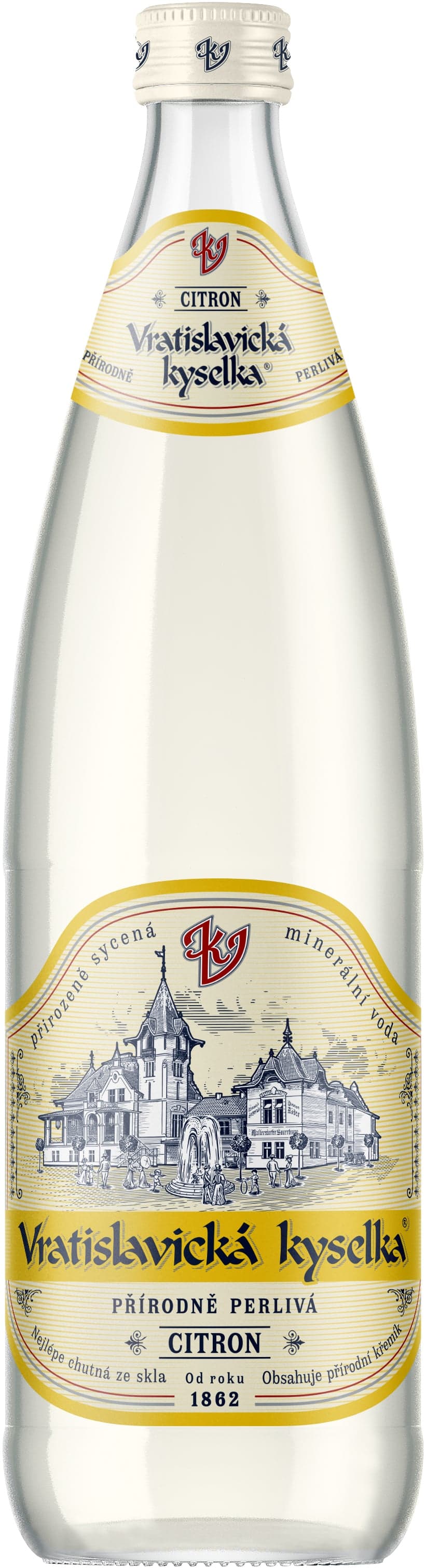 Vratislavická kyselka Citron sklo