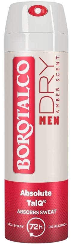 Borotalco Men Dry Amber deodorant ve spreji