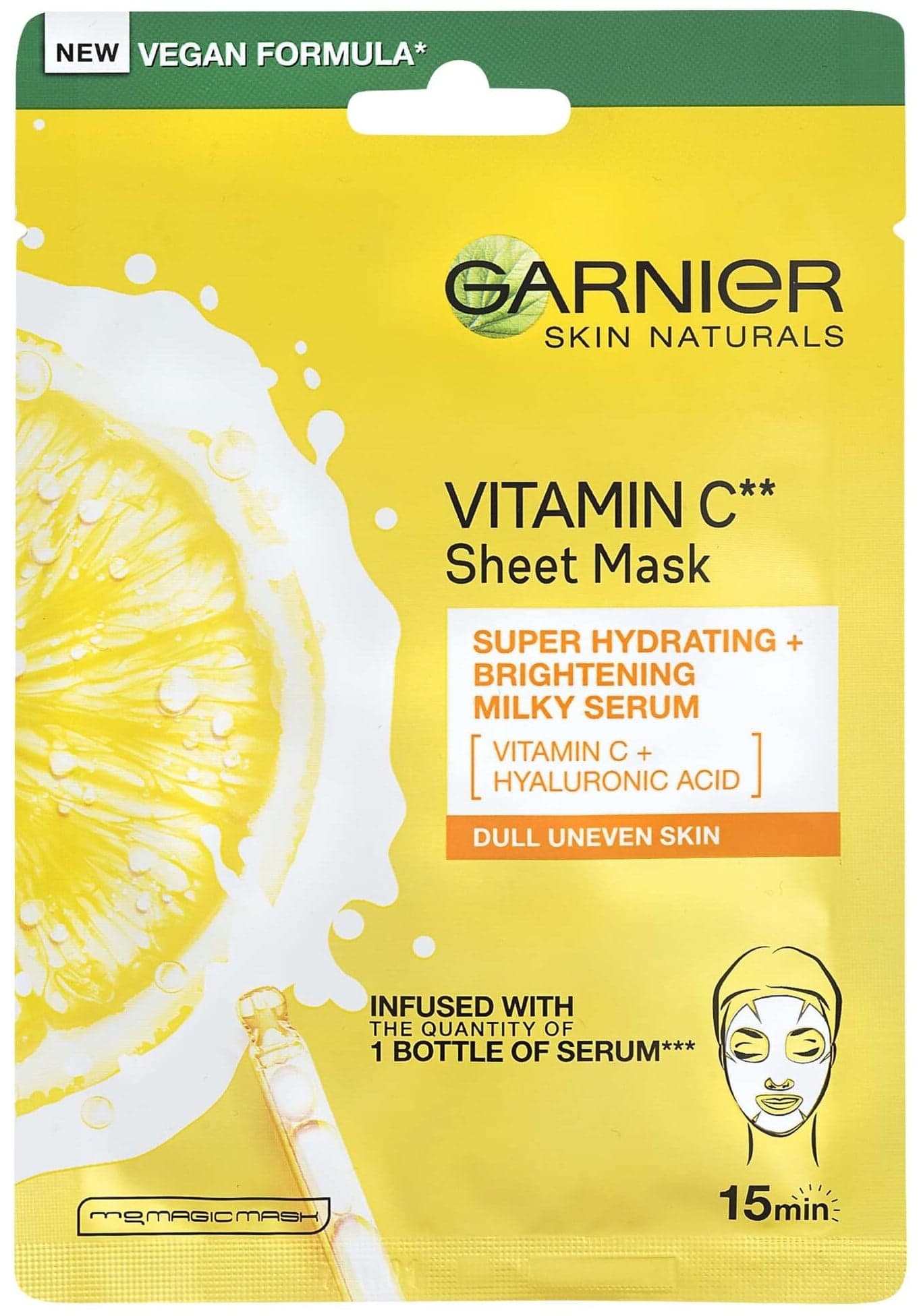 Garnier Skin Naturals Rozjasňující textilní maska s vitamínem C