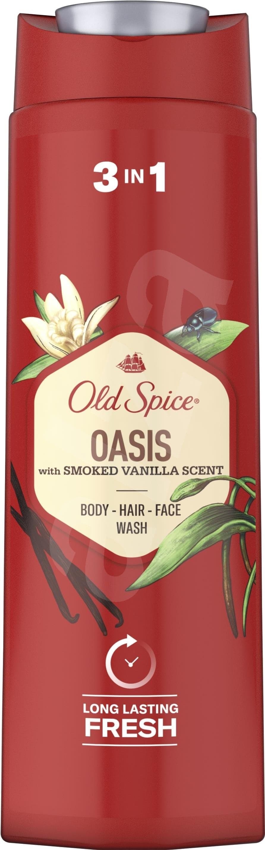 Old Spice Oasis sprchový gel pro muže 3v1 s vůní kouřové vanilky