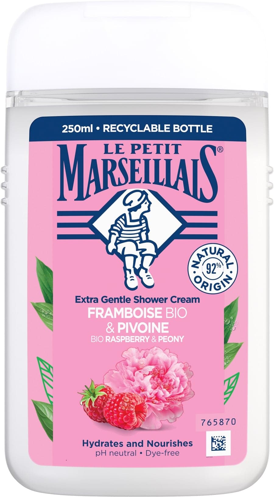 Le Petit Marseillais BIO Krémový sprchový gel malina a pivoňka