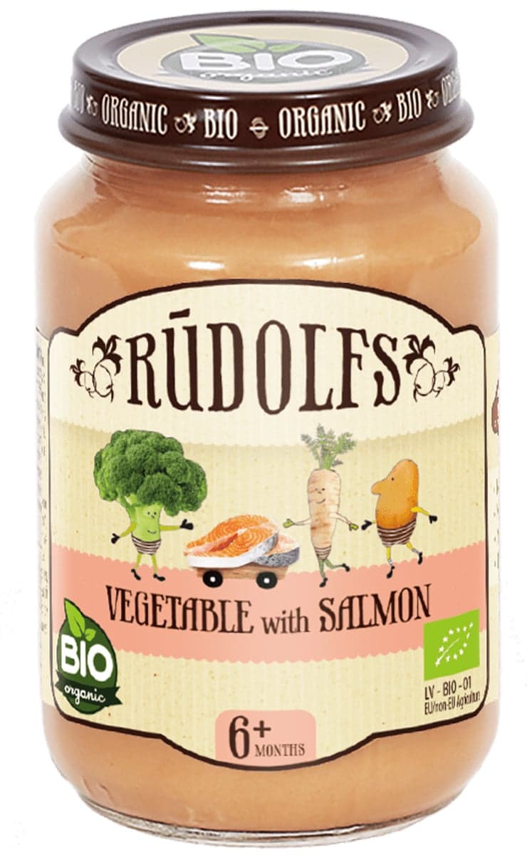 Rudolfs BIO Zelenina s lososem