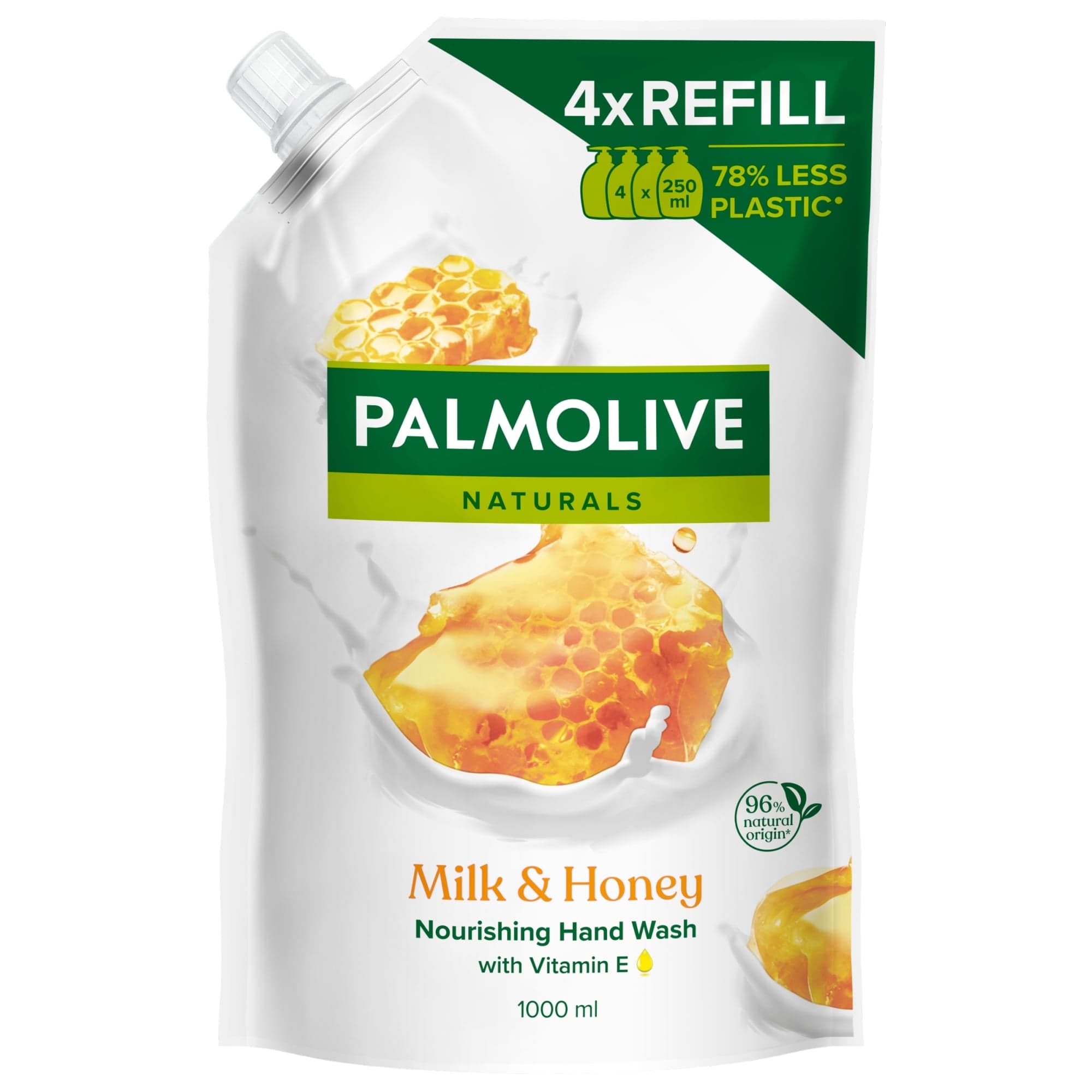Palmolive Naturals Honey & Milk vyživujíci tekuté mýdlo – náhradní náplň
