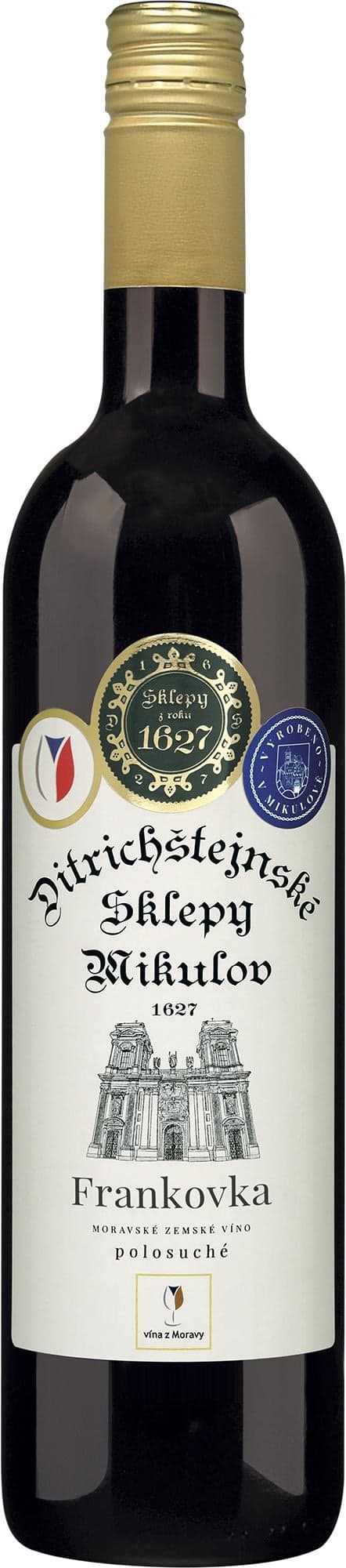 Ditrichštejnské sklepy Mikulov Frankovka Moravské zemské víno