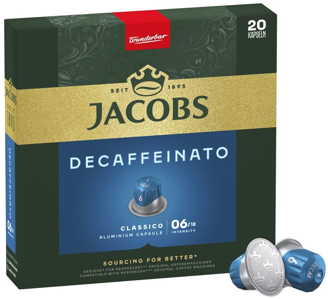 Jacobs Decaffeinato Lungo kávové kapsle