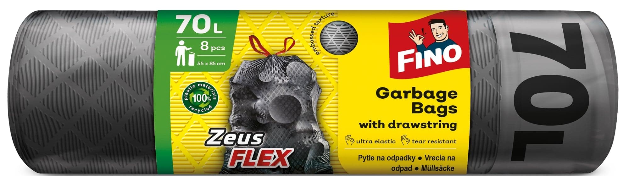 Fino Zatahovací pytle Zeus Flex 70 l