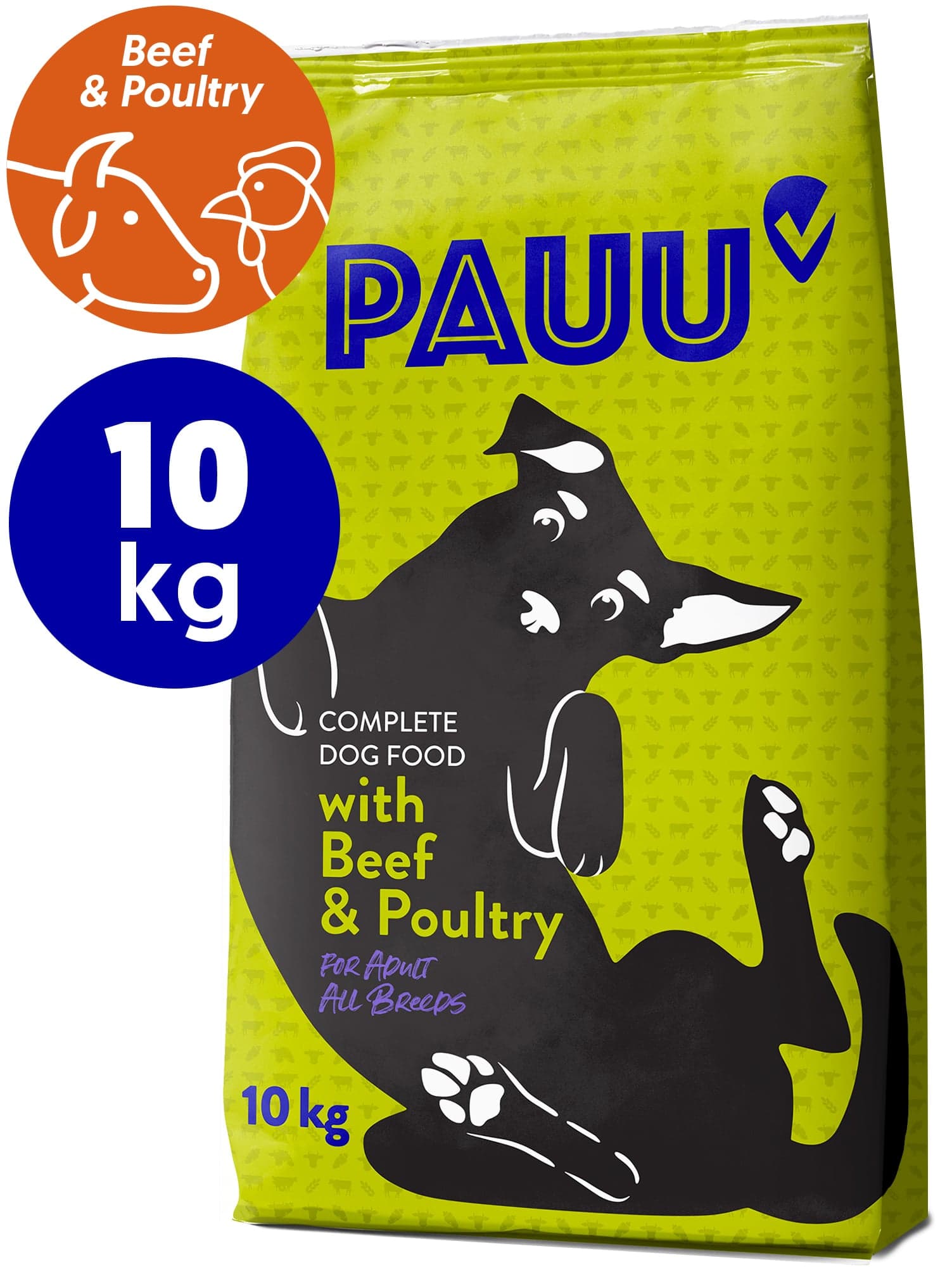 Pauu Granule s hovězím a drůbežím pro psy