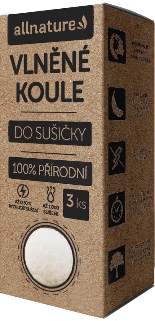 Allnature Vlněné koule do sušičky