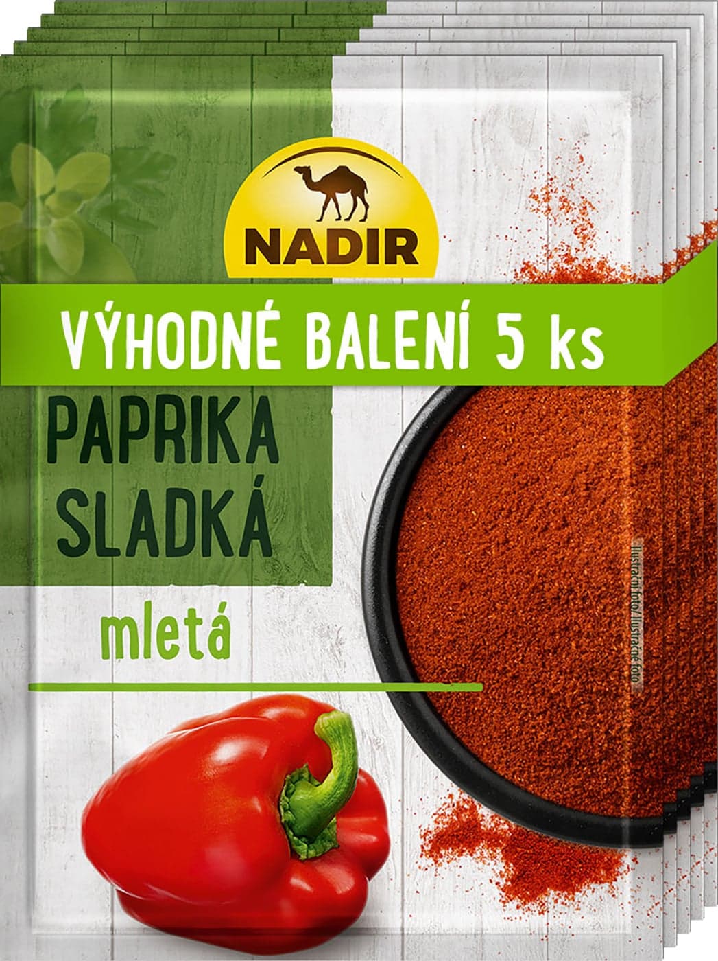 Nadir Paprika sladká mletá (Balení 5 ks)