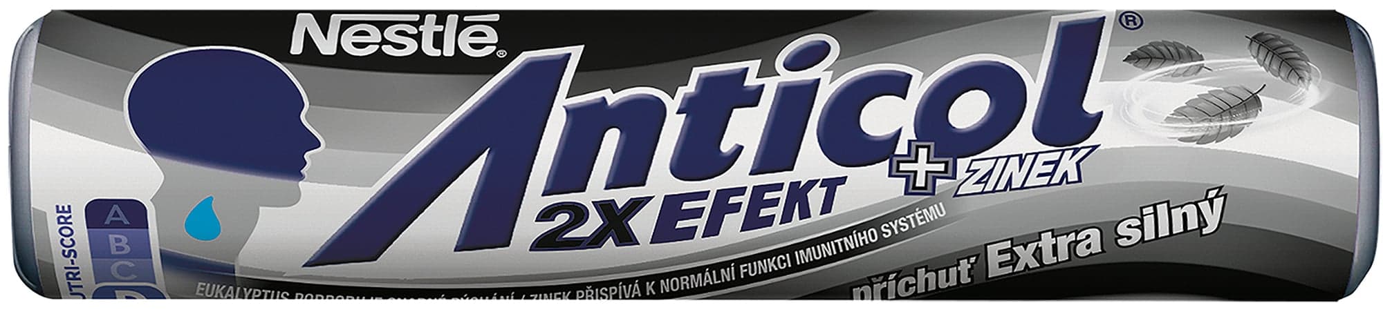 Anticol Extra strong mentolové bonbóny s náplní