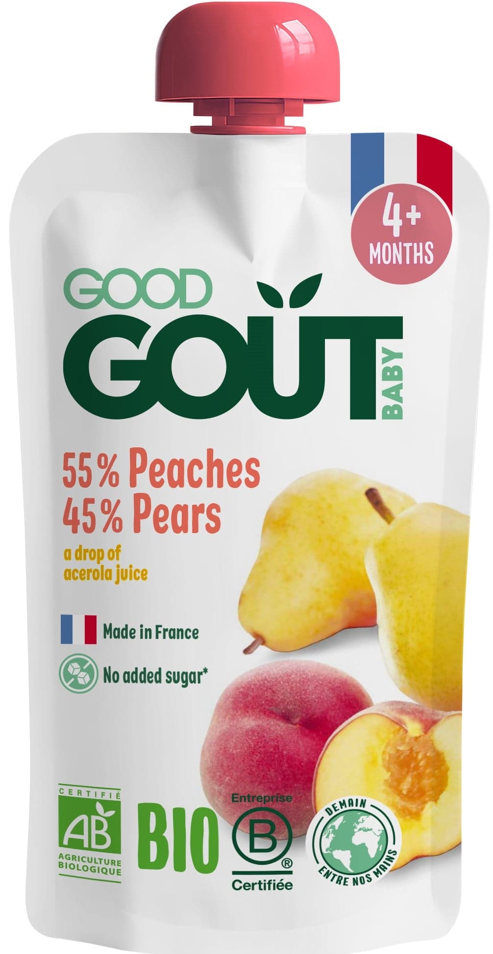 Good Gout BIO Kapsička broskev s hruškou