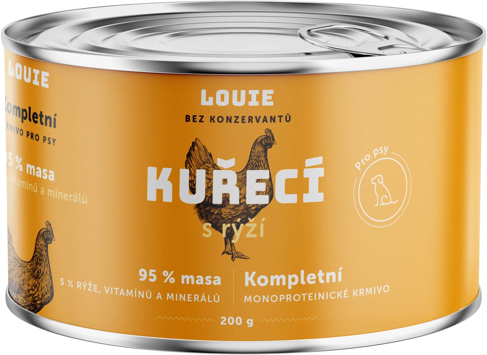 Louie Kompletní krmivo kuřecí s rýží pro psy