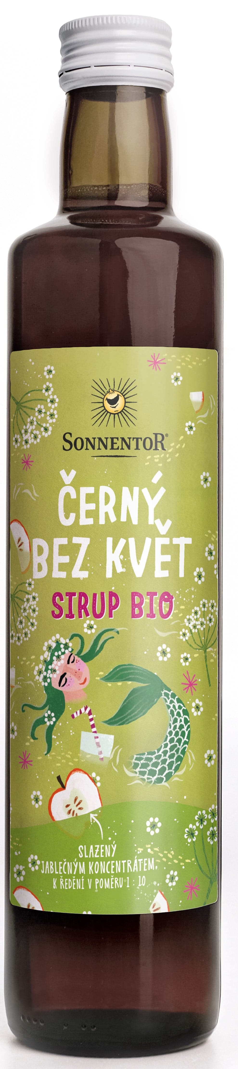 Sonnentor BIO sirup černý bez květ sklo