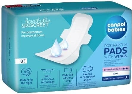 Canpol babies Noční poporodní vložky s křidélky