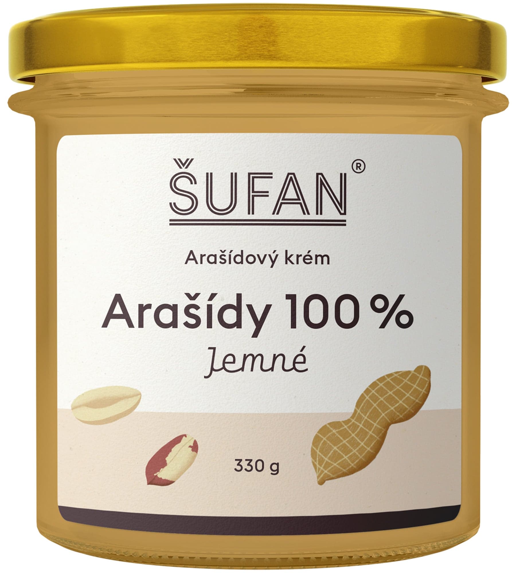 Šufan Arašídové máslo 100% jemné