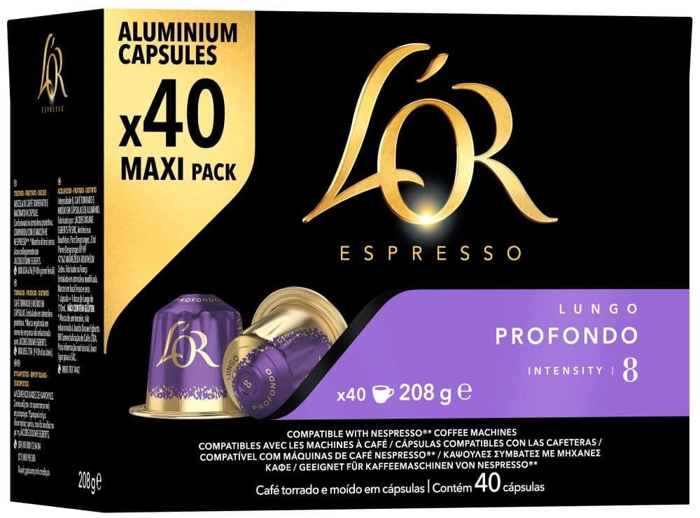 L'OR Espresso Lungo Profondo kávové kapsle XXL balení