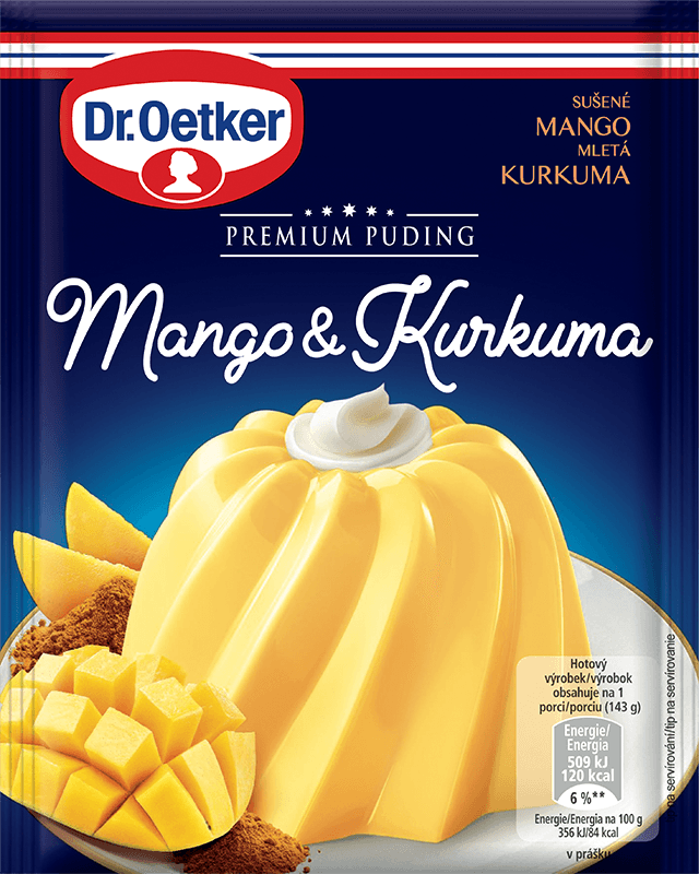Dr.Oetker Premium puding Mango & kurkuma