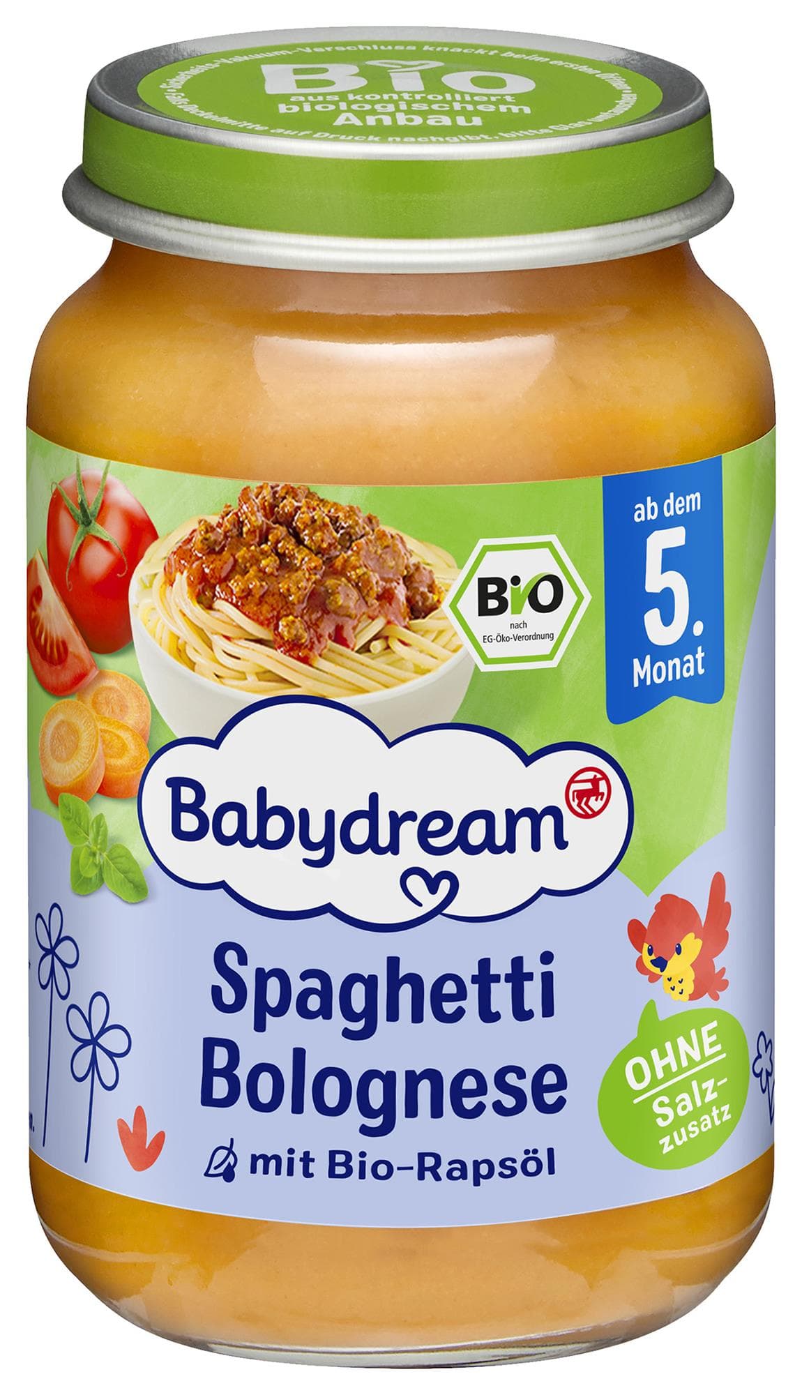 Babydream BIO Masozeleninový příkrm boloňské špagety
