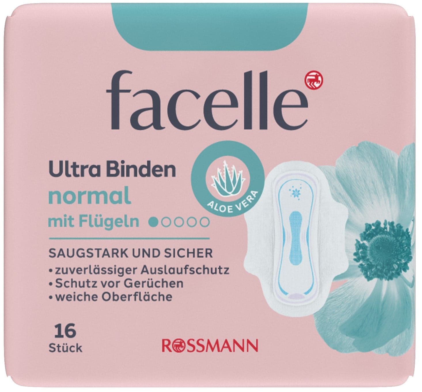 Facelle Ultra dámské vložky s křidélky a aloe vera