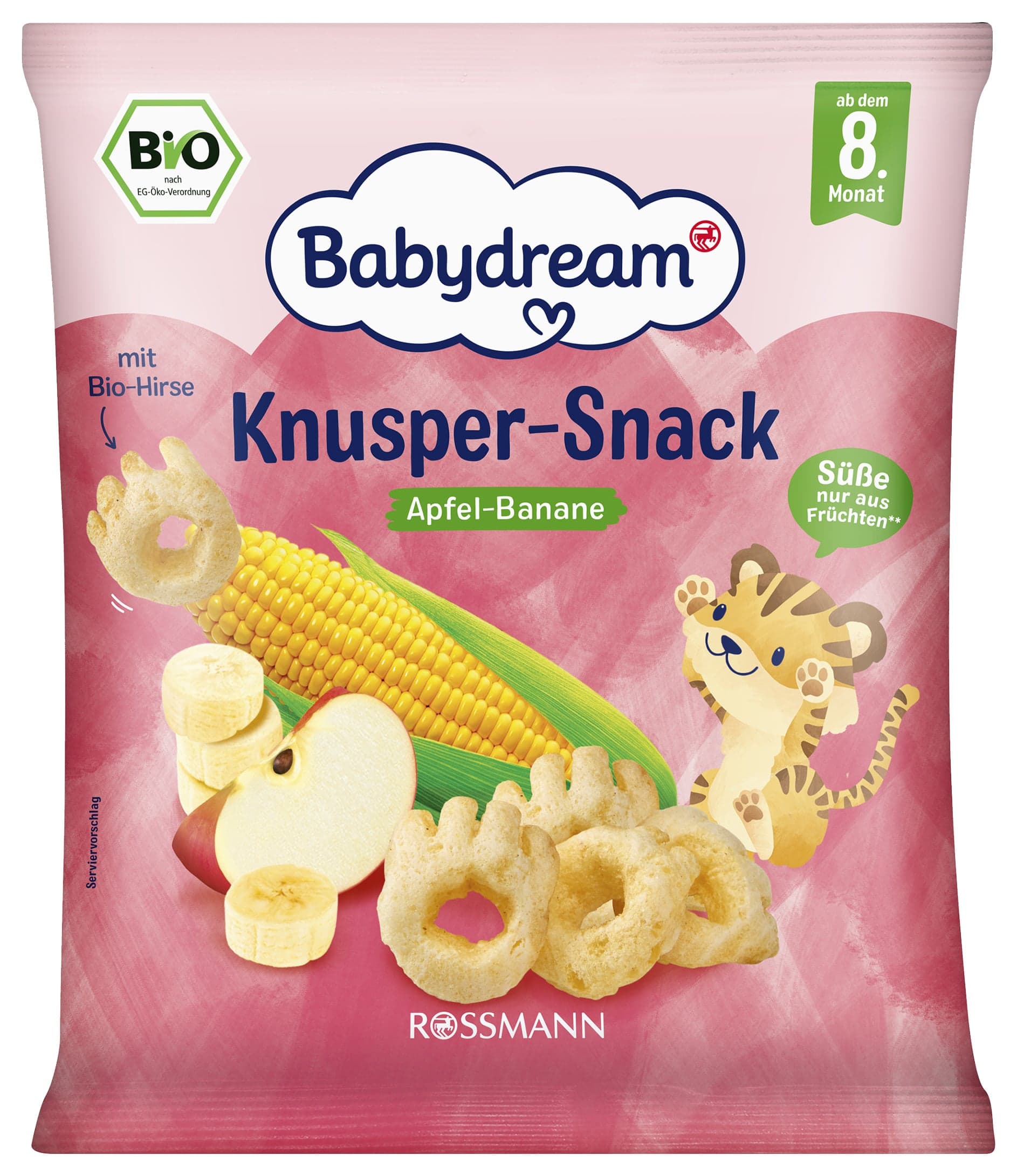 Babydream BIO Křupavá svačinka jablko-banán