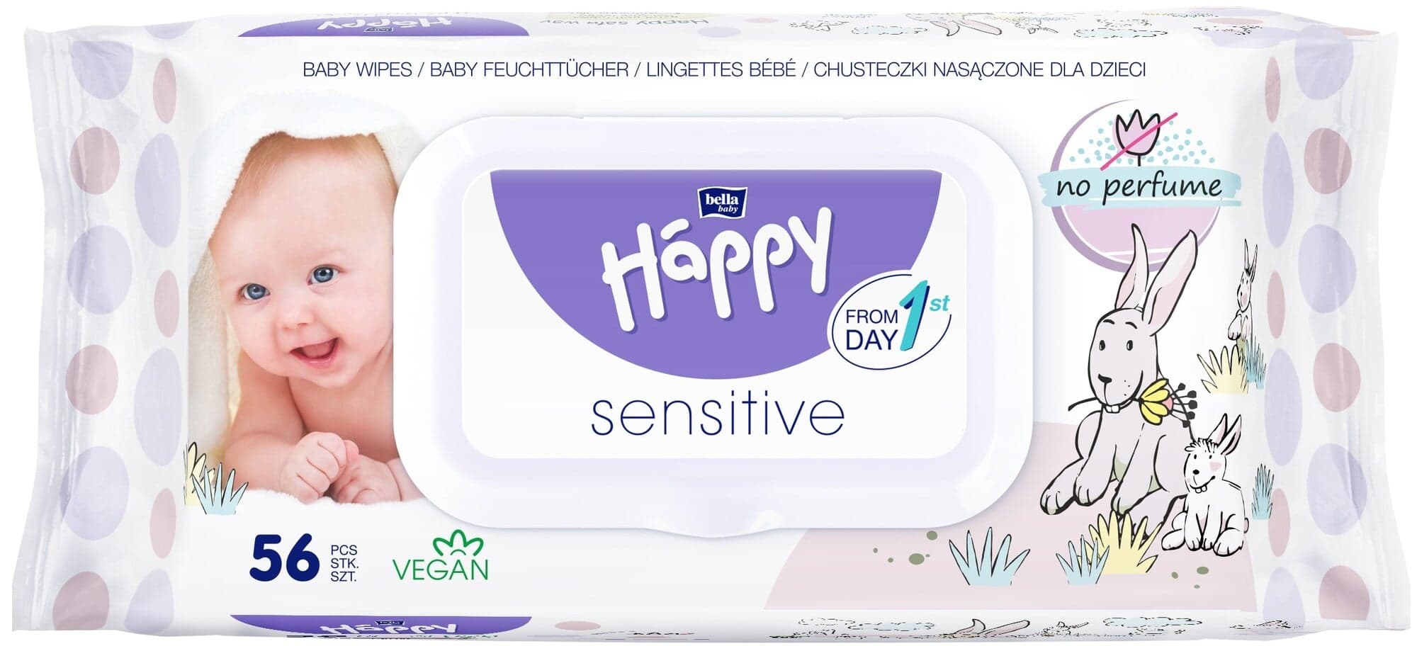 Bella Baby Happy Sensitive čistící ubrousky