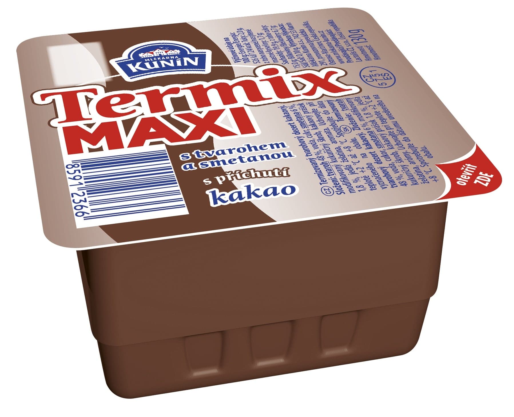 Mlékárna Kunín Termix maxi s příchutí kakao