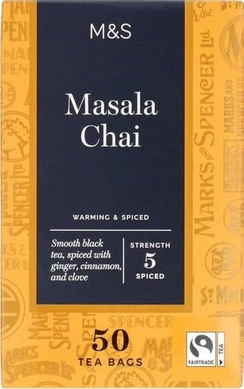Marks & Spencer Černý čaj Masala chai 50 nálevových sáčků