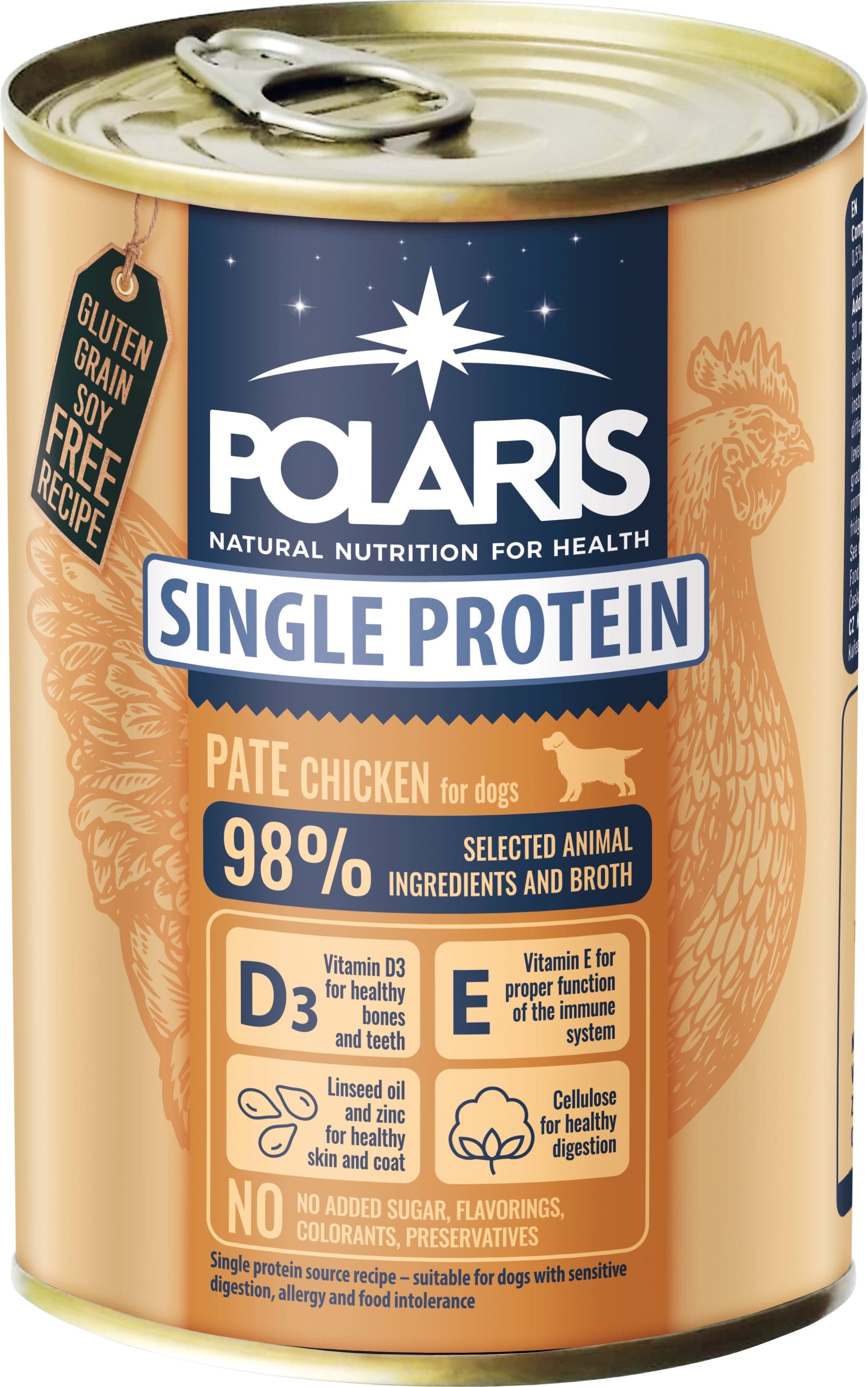 Polaris Single Protein Paté konzerva pro psy kuřecí