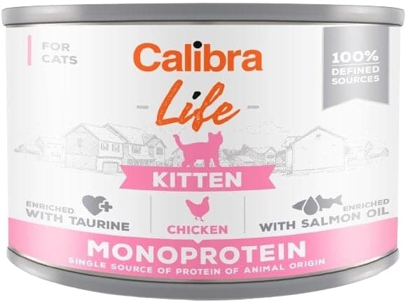 Calibra Cat Life konzerva pro koťata s kuřecím