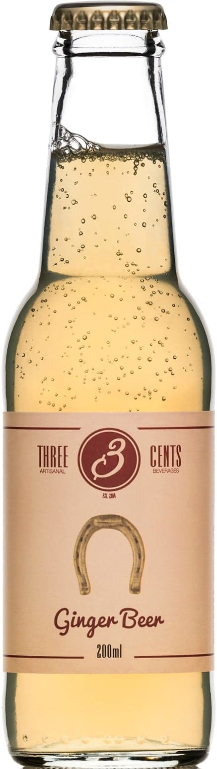 Three Cents Ginger Beer sklo