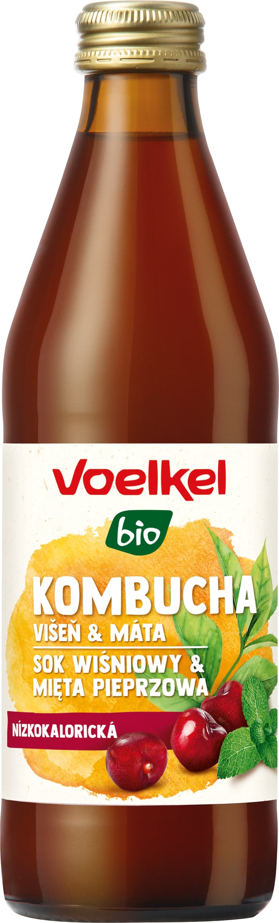 Voelkel BIO kombucha višeň a máta